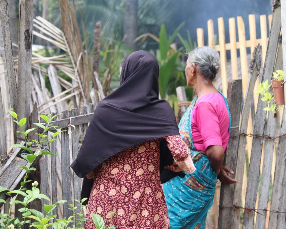 Fathima Rifka & her grandmother