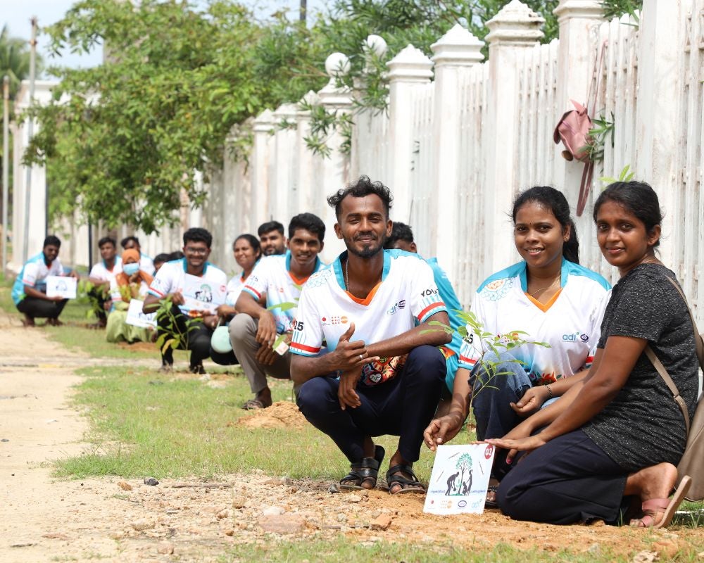 54 young changemakers joined the tree planting drive and games to promote climate resilience and social cohesion
