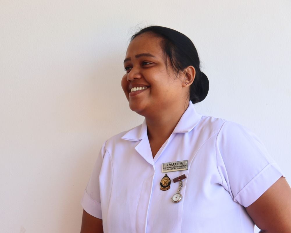 K. Varaniya, Trainee Midwife from Valachchenai