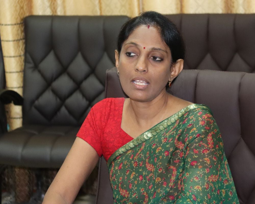 Dr. Darshini, Medical Officer-in-Charge of the Public Health Training Centre in Batticaloa