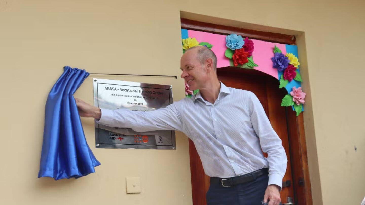 High Commissioner to Australia opens the renovated safe house and vocational training center