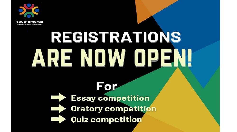 Registrations are now open 