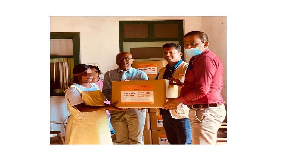 Maternity Kits, containing essential commodities for pregnancy and childbirth, were distributed among mothers attending the Ante