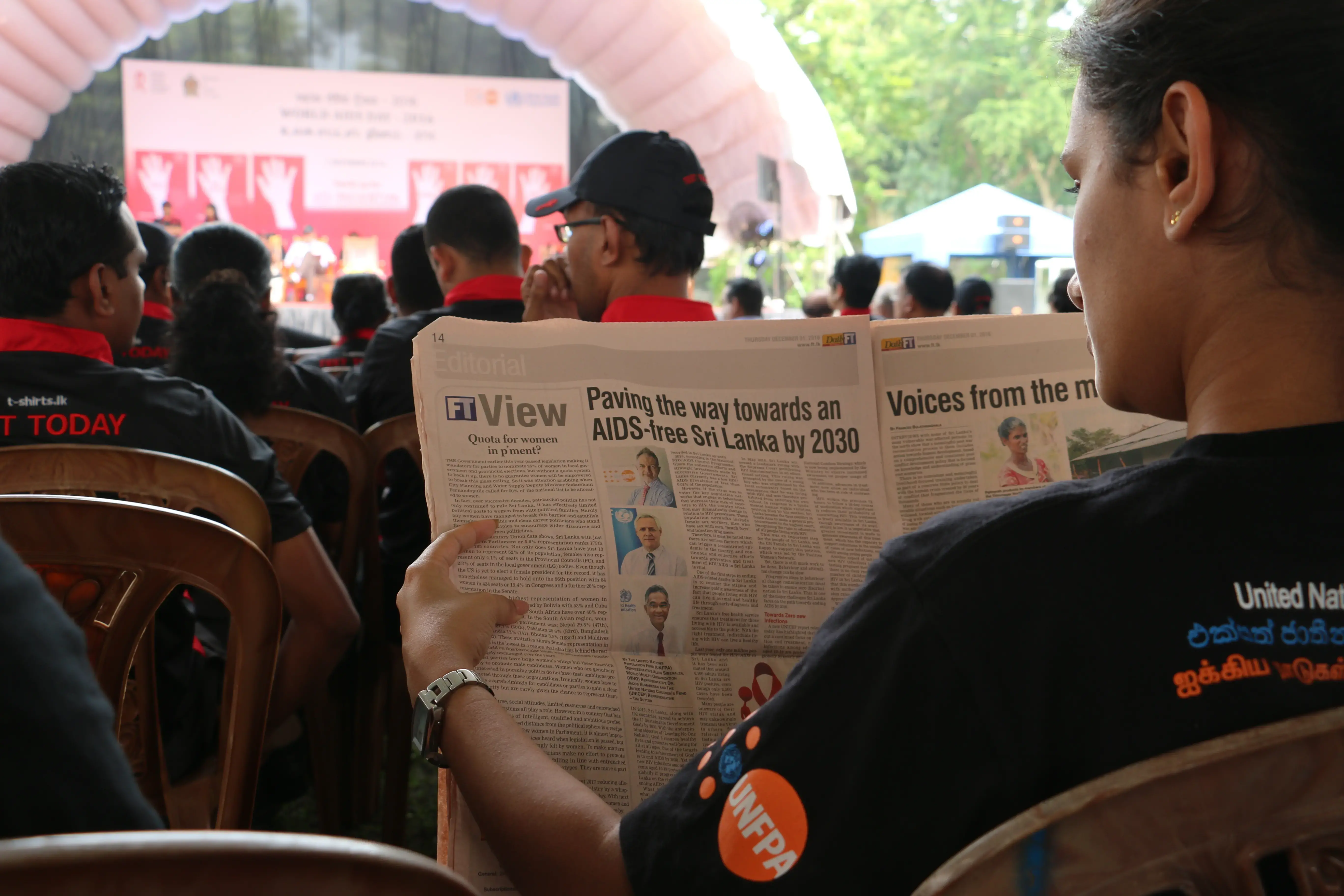 Walking with 2,500 people for an AIDS Free Sri Lanka