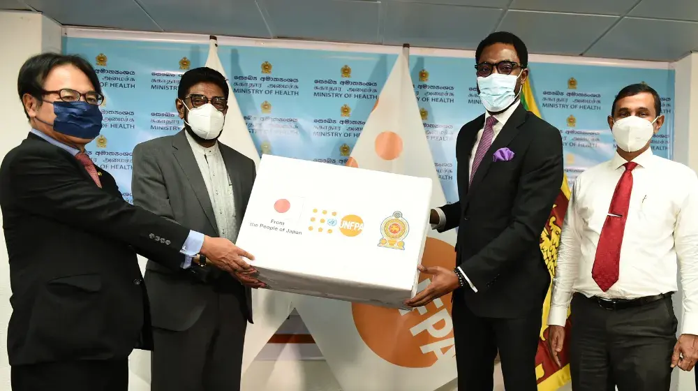 UNFPA and Japan provide medication to bridge the gap in critical sexual and reproductive health needs in Sri Lanka 